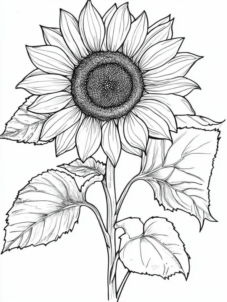 20+ free sunflower coloring pages 🌻🎨