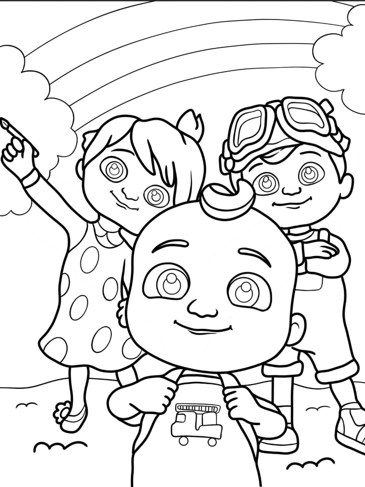 The Cocomelon Brothers Coloring Pages