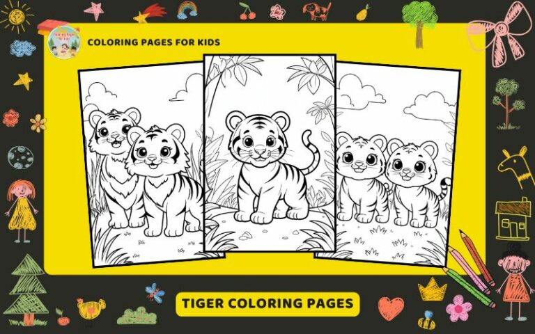 Tiger Coloring Pages Featured Image