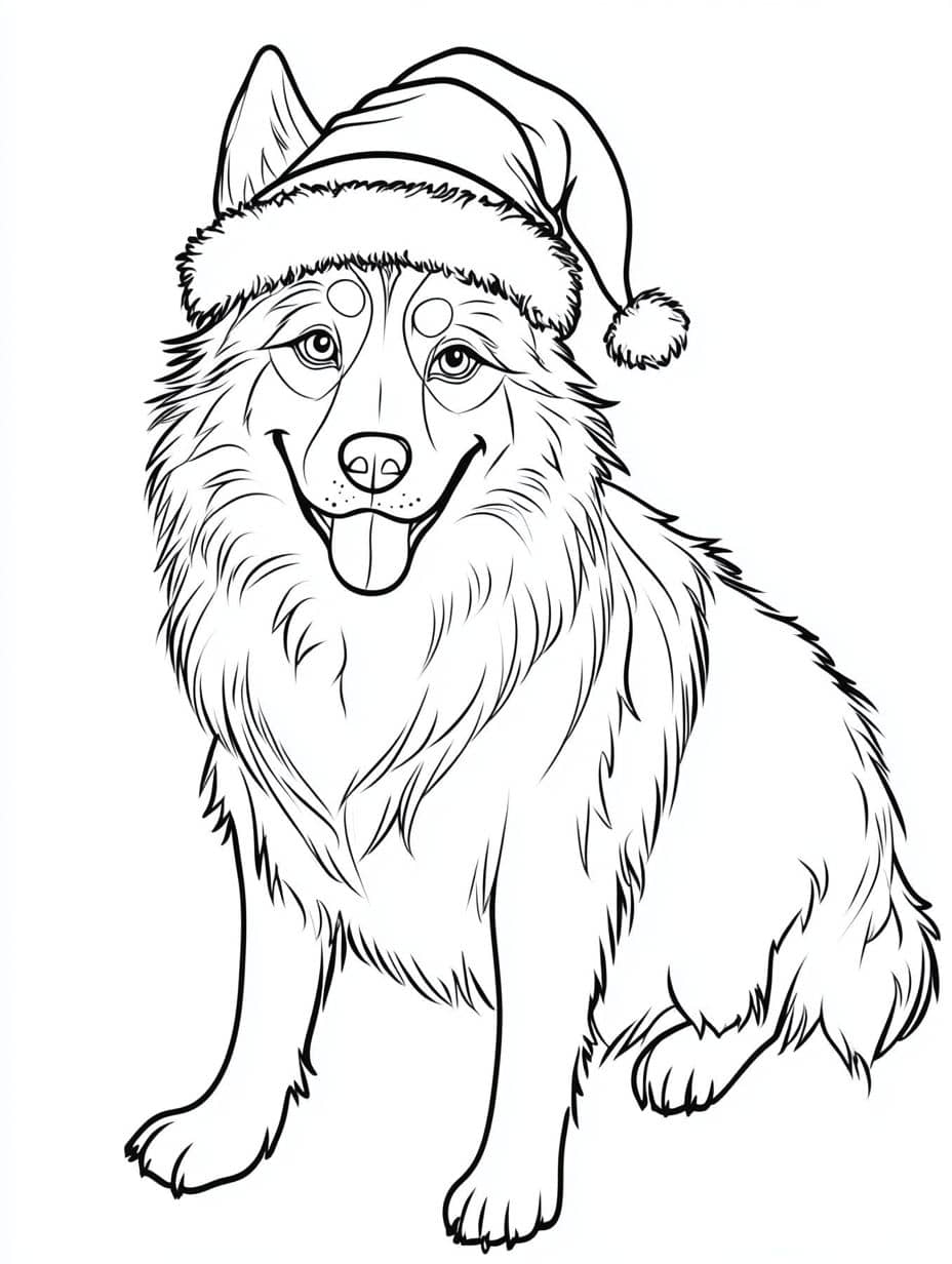 Alaskan Husky Coloring Pages