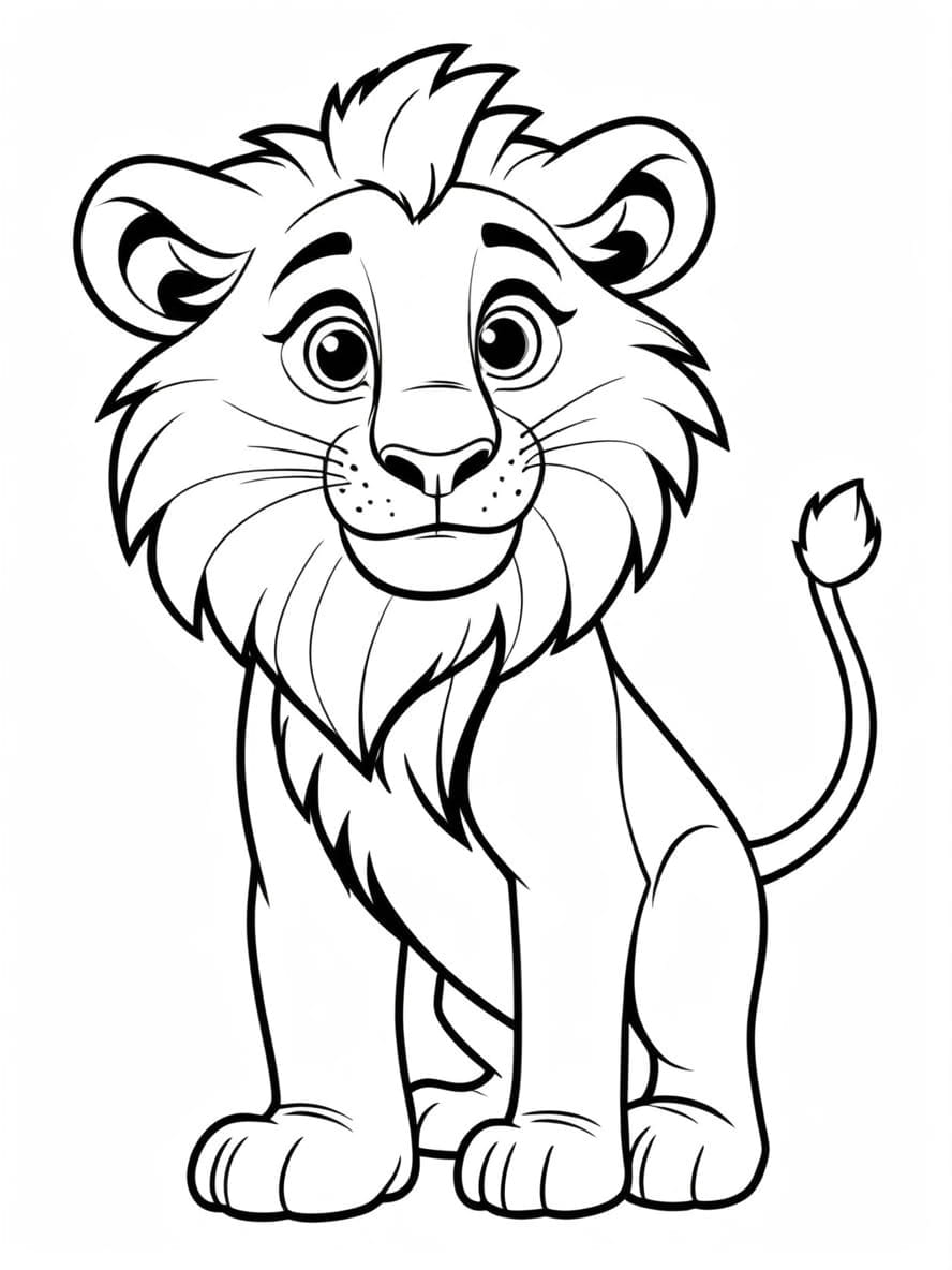 Alex The Lion From Madagascar Coloring Pages