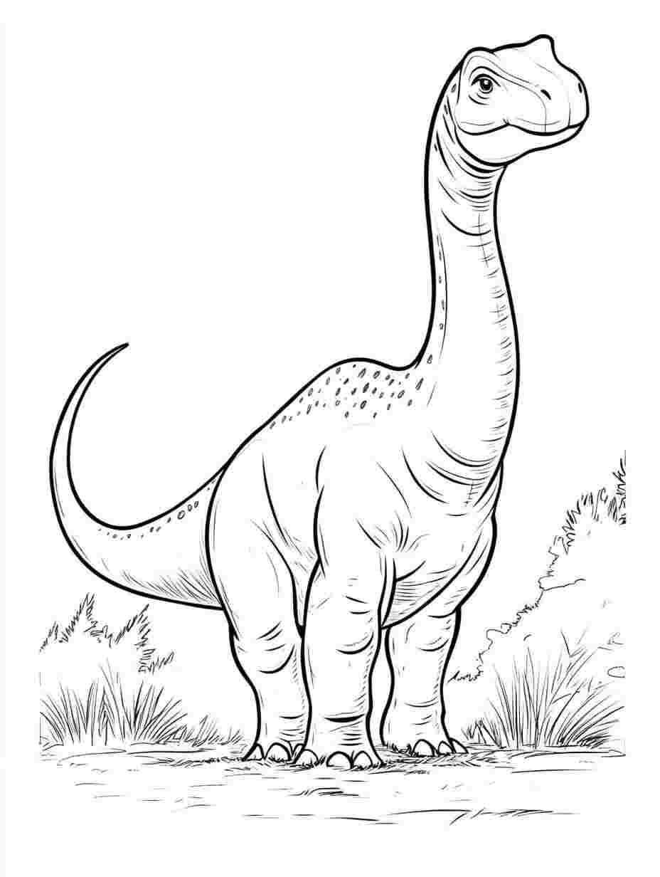 Apatosaurus Coloring Pagesmany Animals Simple