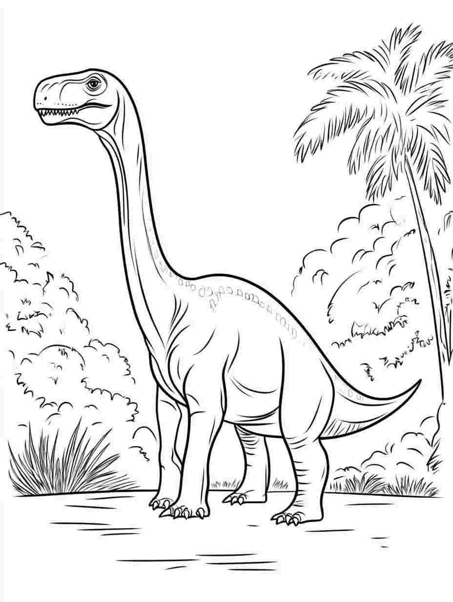 Apatosaurus So High Coloring Pagesmany Animals Simple