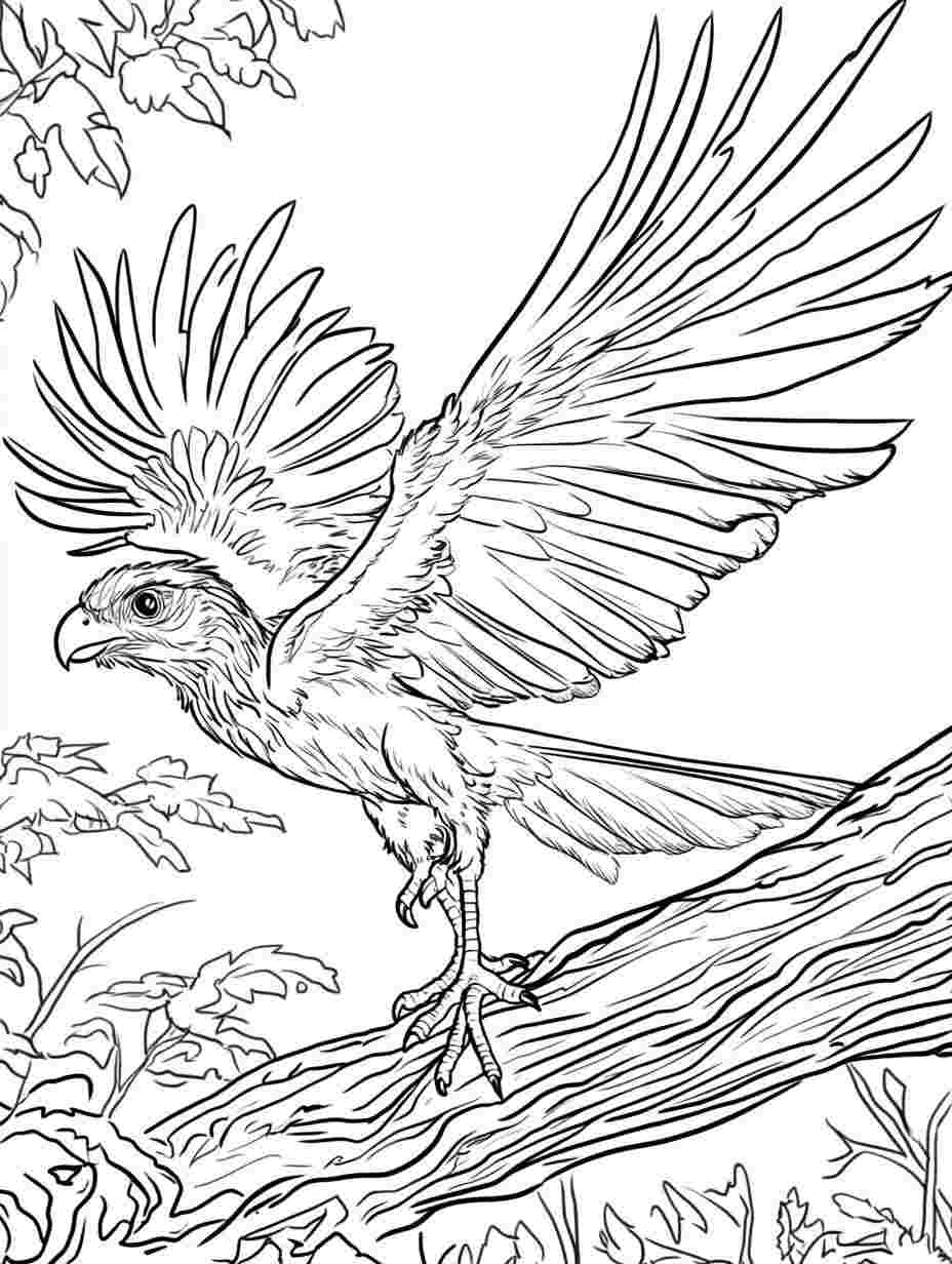 Archaeopteryx About The Organization Coloring Pages Many Animals Simple