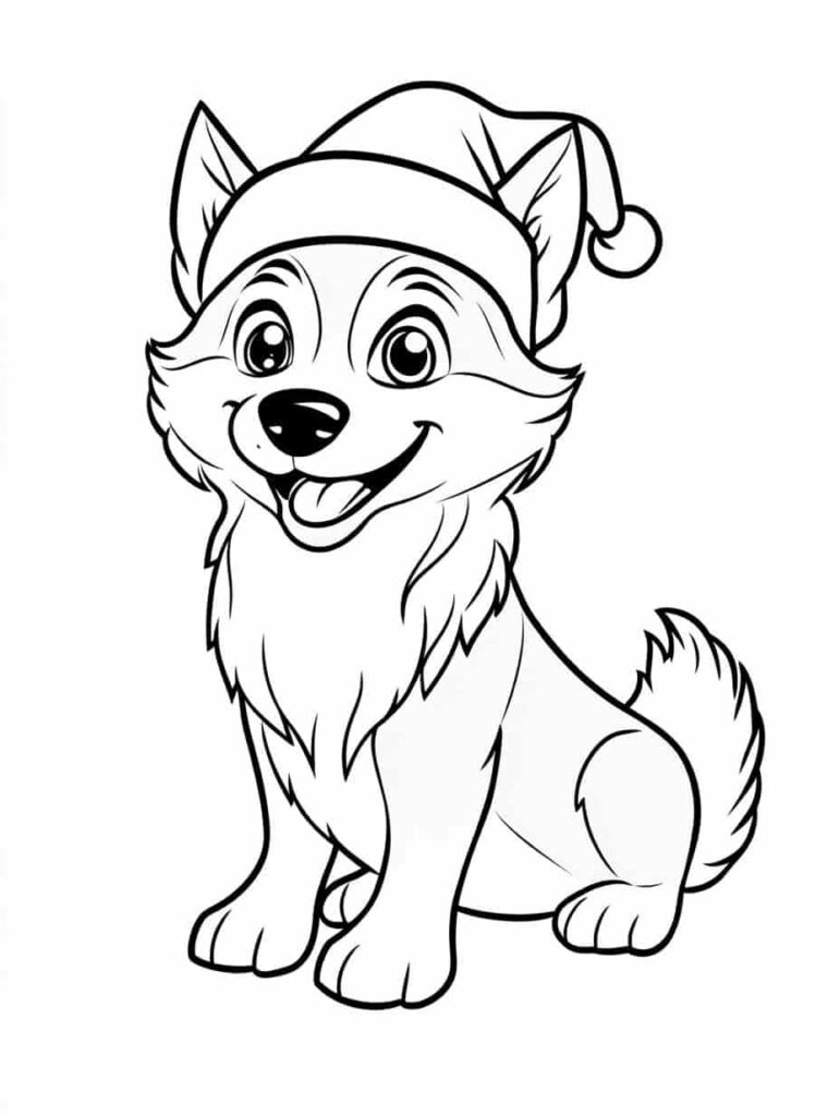 Collection of 30+ printable husky coloring pages - Coloringpagesforkids.net