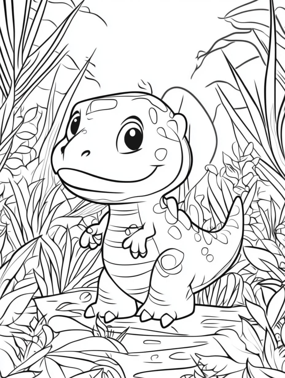 Baby T Rex Coloring Pages