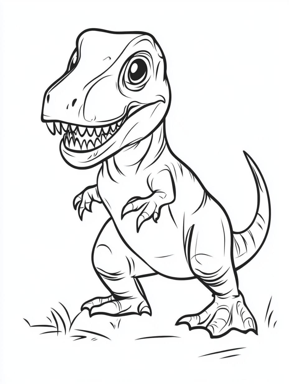 Baby T Rex Dinosaur Pagesmany Coloring Pages