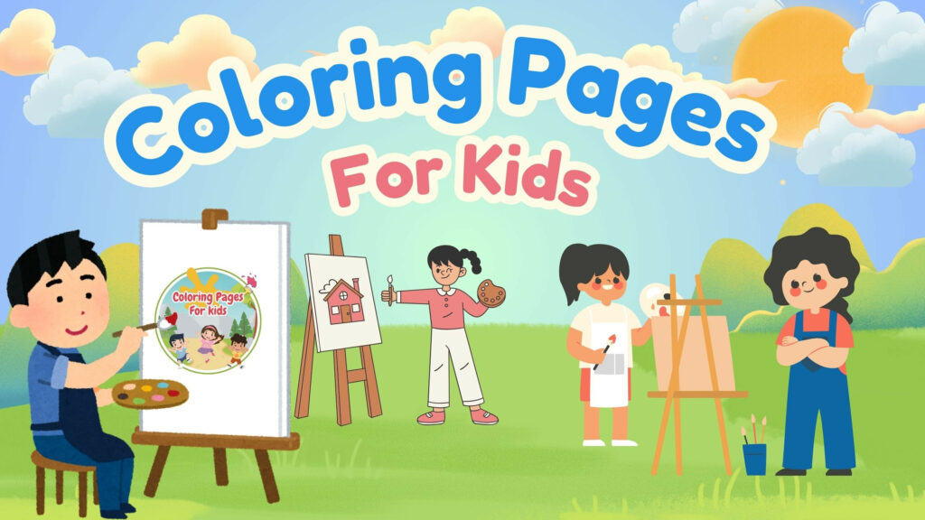 Banner Coloring Pages For Kids