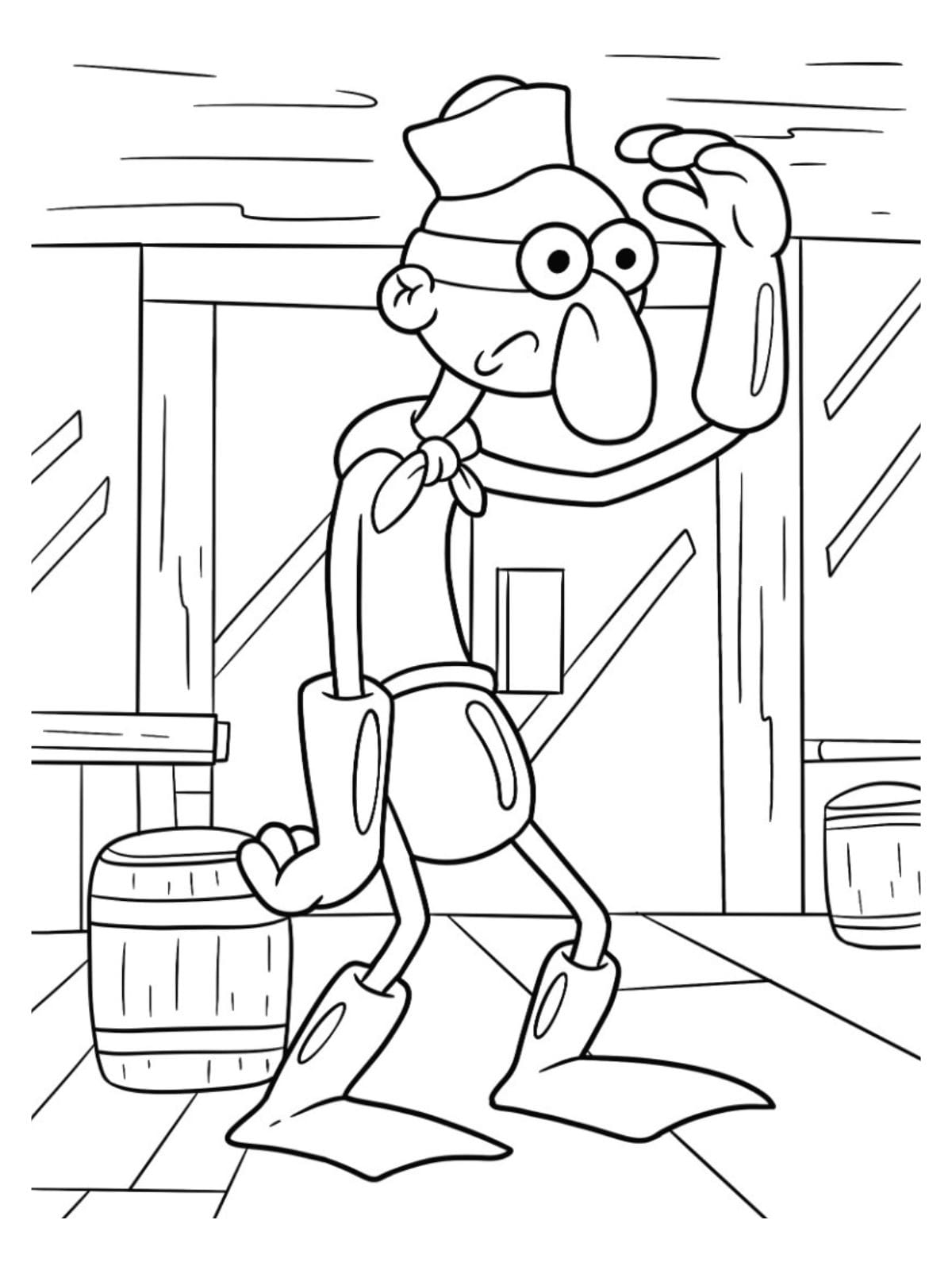 Barnacle Boys Pongebob Coloring Page For Kids