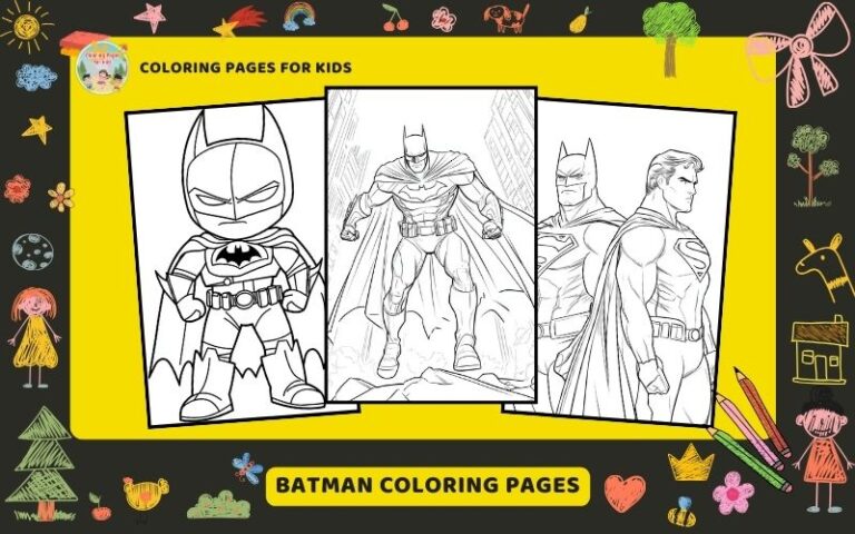 Batman Coloring Pages Featured Image