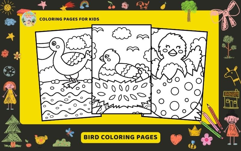 Bird Coloring Pages Featured Image