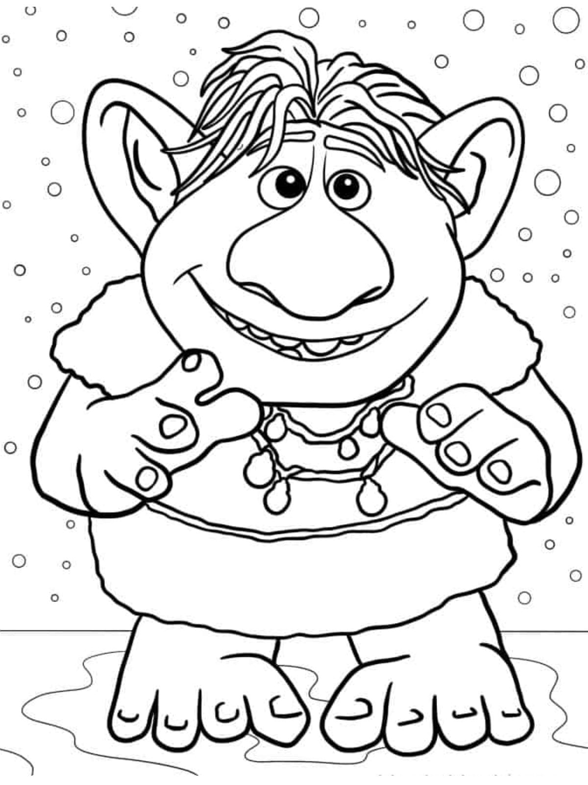 Bulda Troll Coloring Page