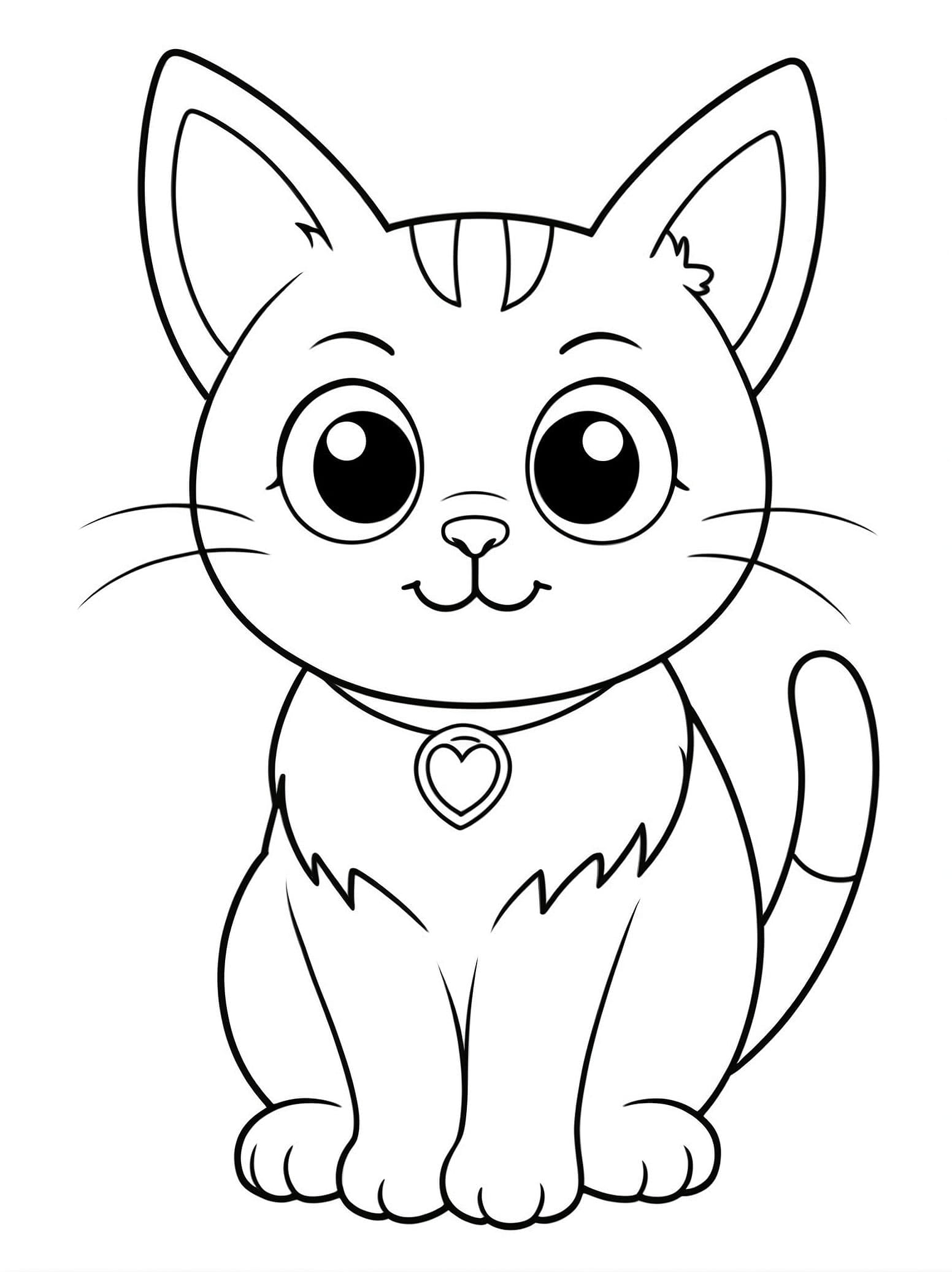 Cartoon Cat Coloring Pages