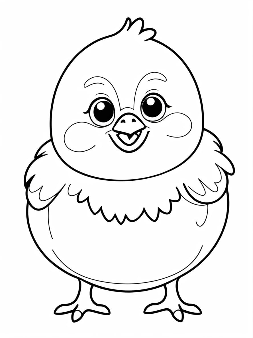 Chicken With Small Wings Coloring Pages