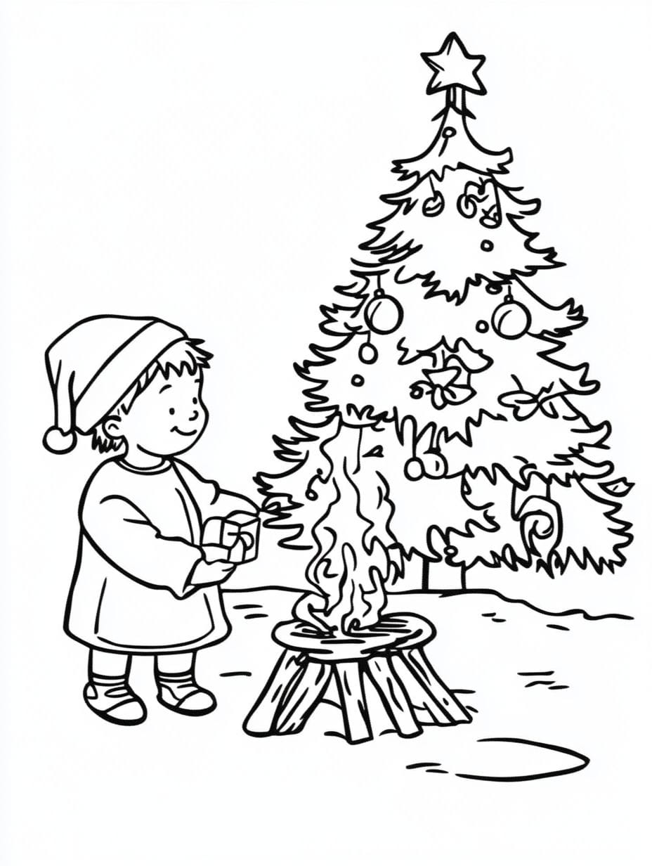 Christmas Activities Coloring Pages For Kids