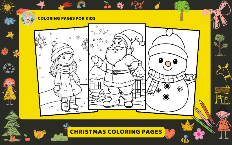 Christmas Coloring Pages Featured Image