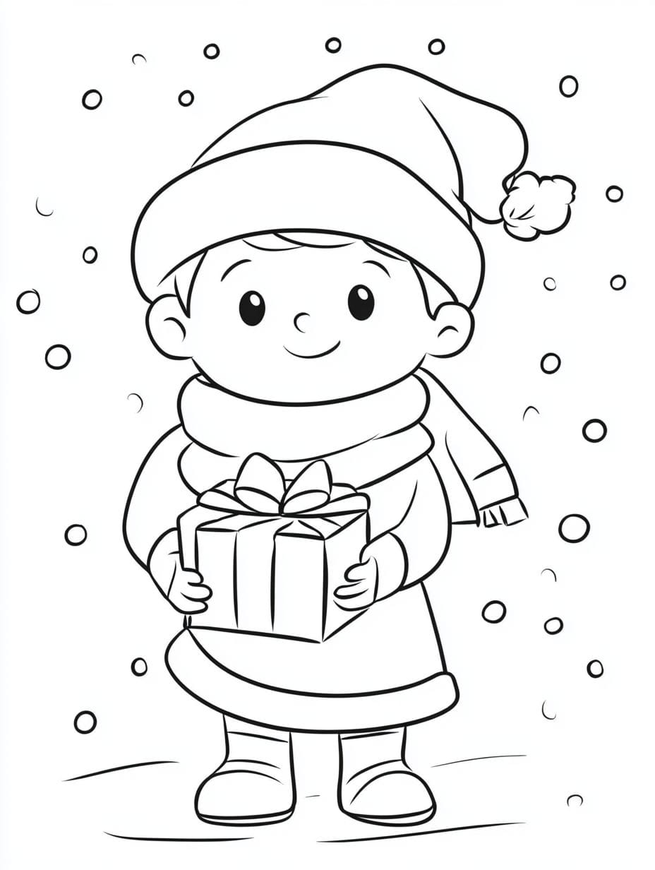 Christmas Coloring Sheets For Preschoolers