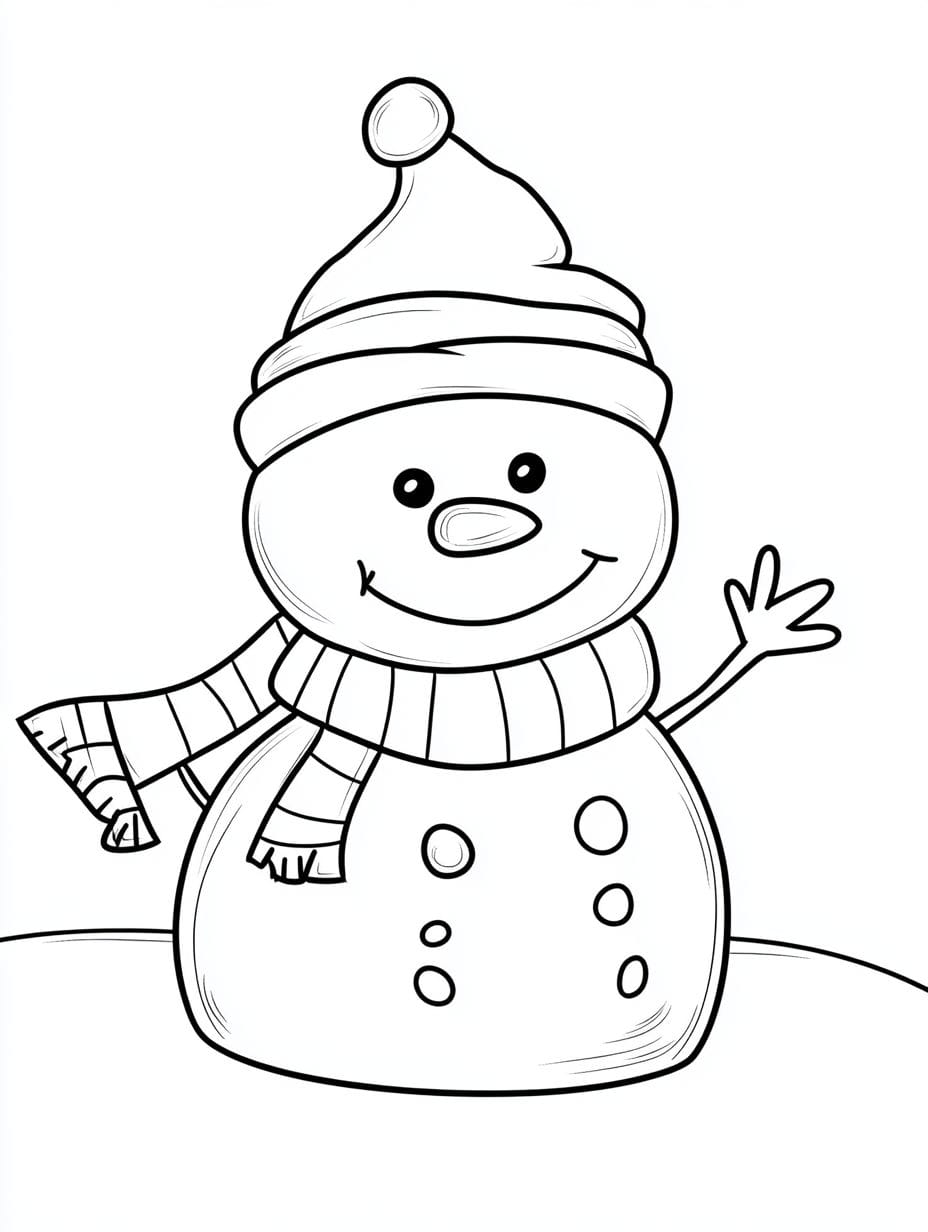 Christmas Crafts Coloring Pages For Kids