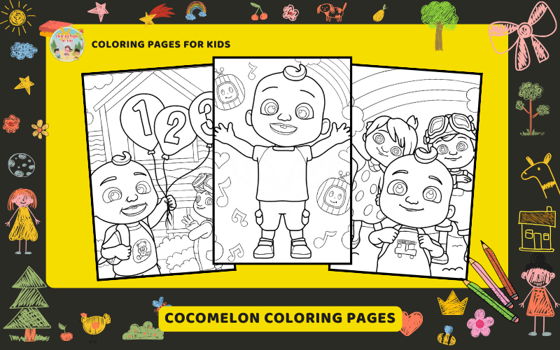 Cocomelon Coloring Pages Featured Image Min