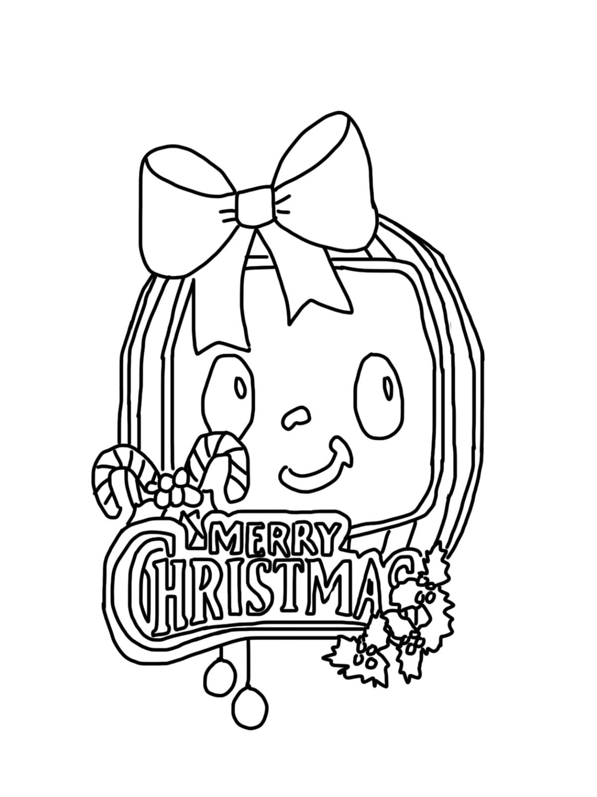 Cocomelon Logo Christmas Coloring Pages