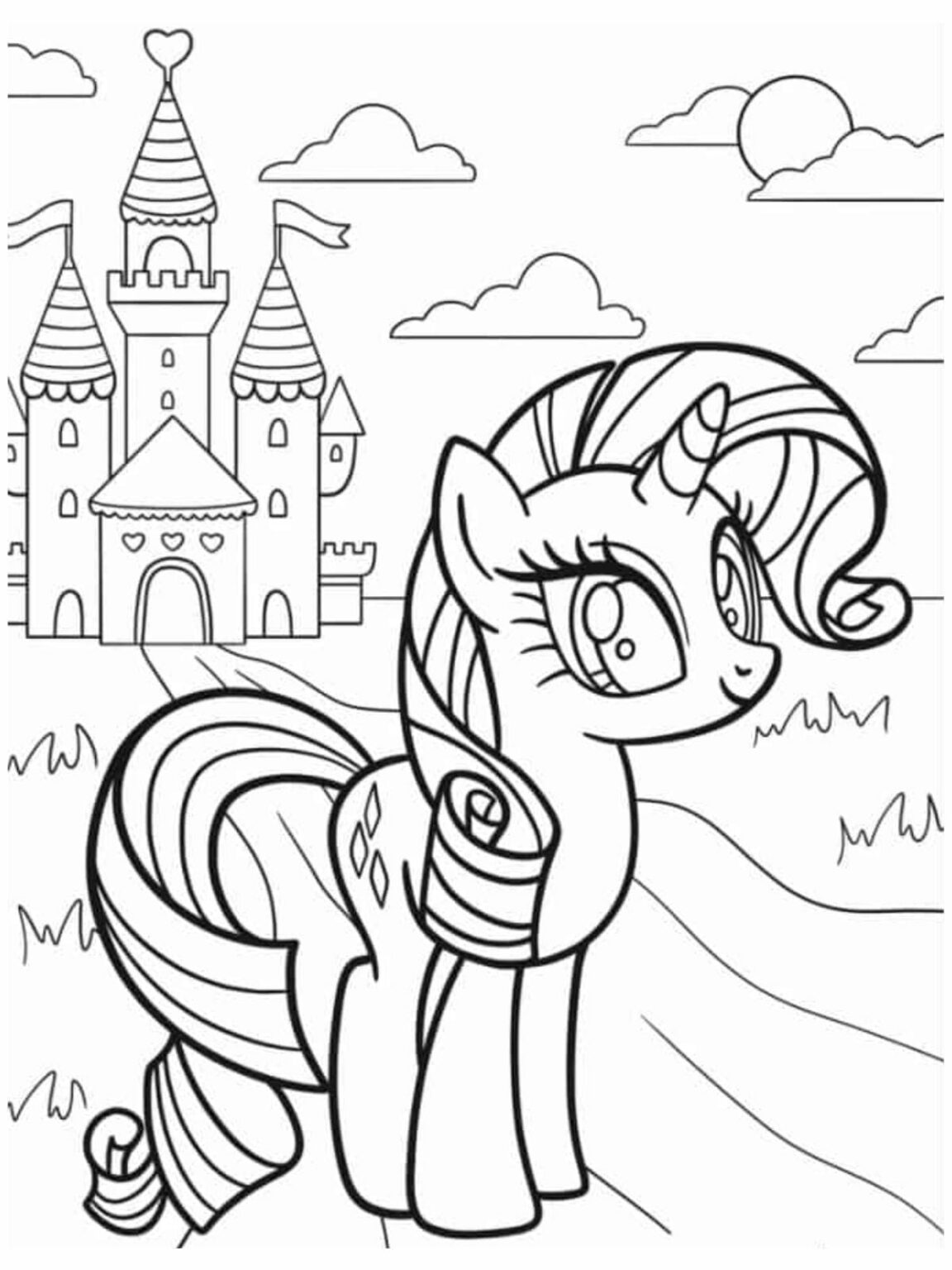 50+ прекрасных раскрасок My Little Pony для детей 🦄 ...