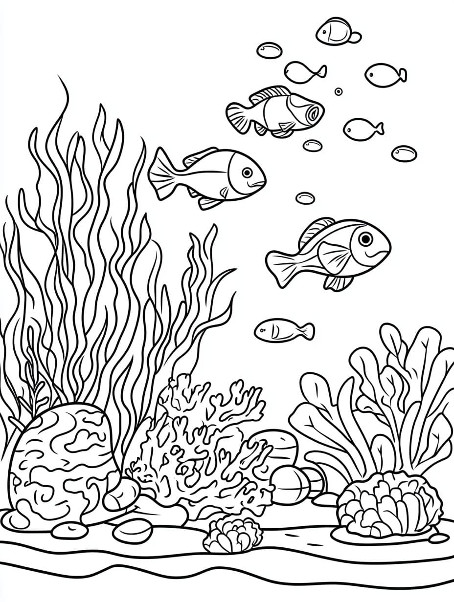 Coral Reef Coloring Pages