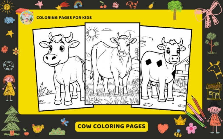 Cow Coloring Pages Featured Image