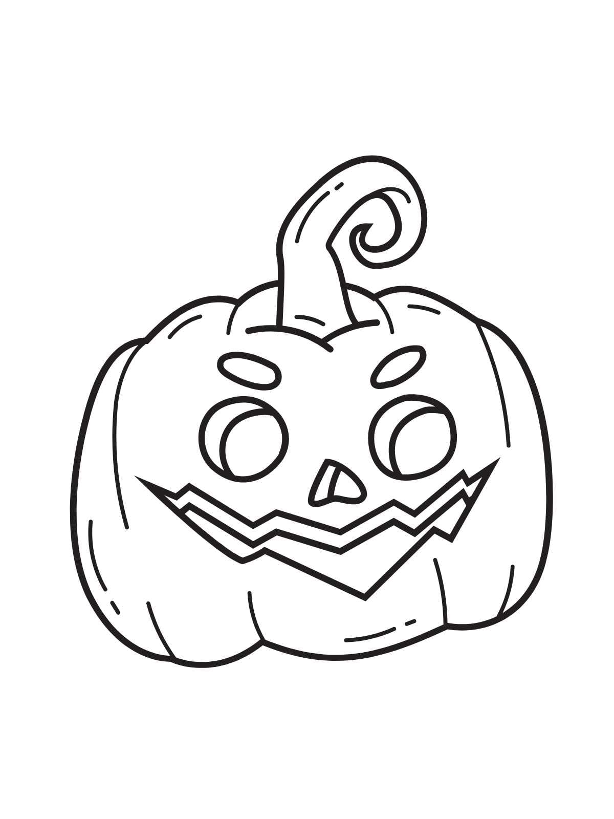 Cute Halloween Pumpkin Coloring Sheets