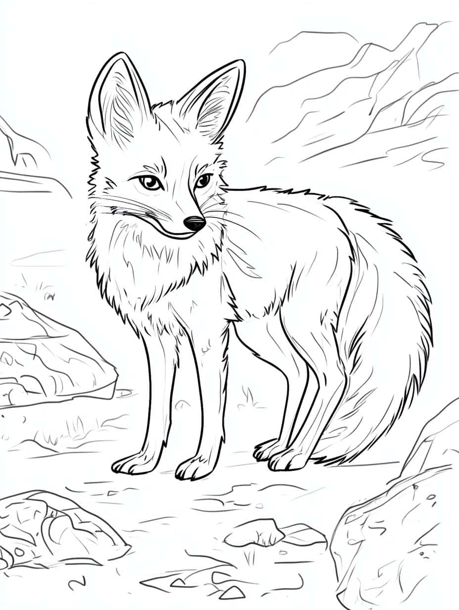 Desert Fox Coloring Pages