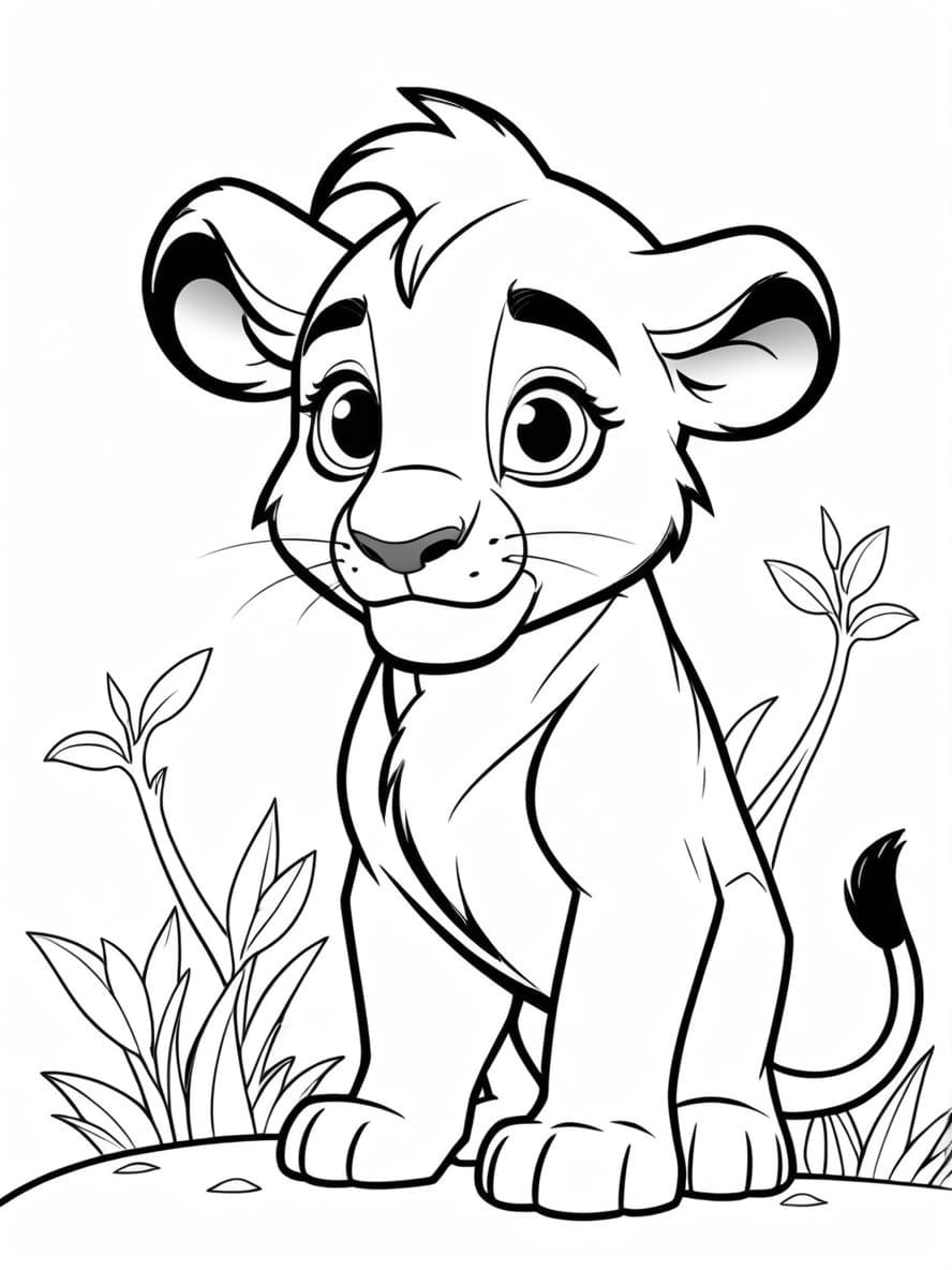 Disney Lion King Characters Coloring Pages