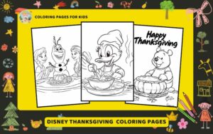 Disney Thanksgiving Coloring Pages Featured Image