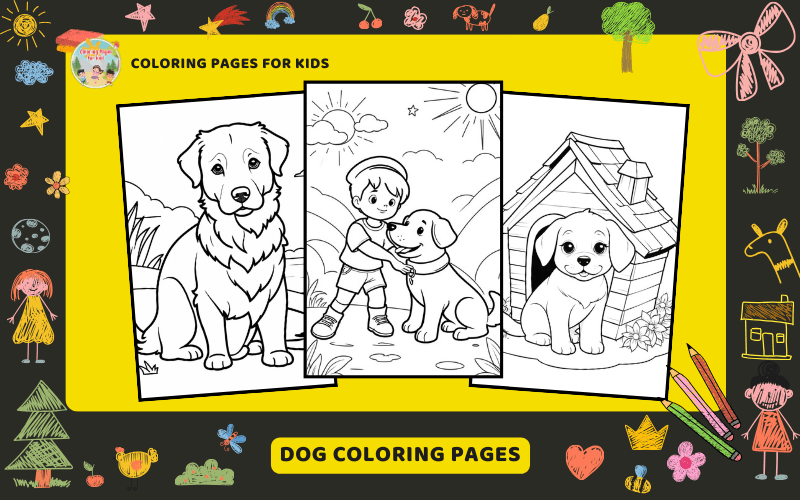 Dog Coloring Pages Featured Image