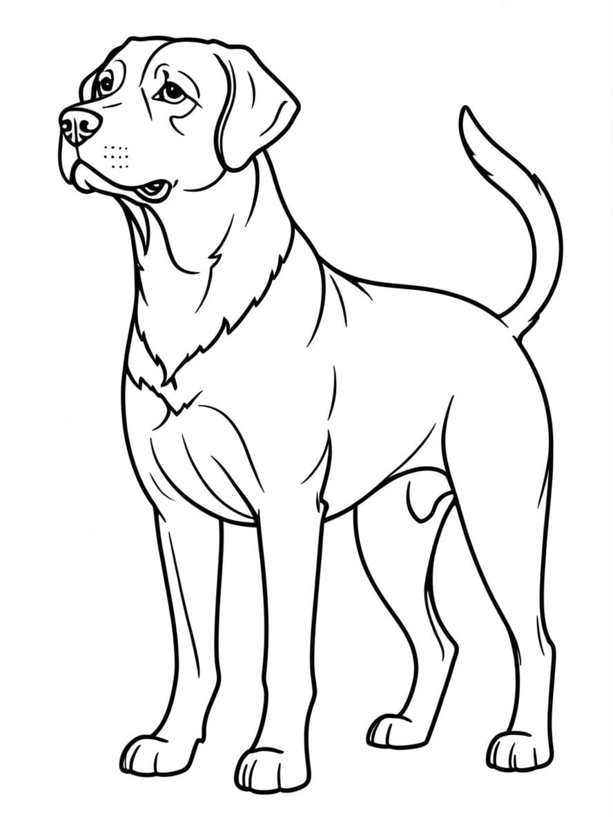 Dog Guarding House Coloring Pages