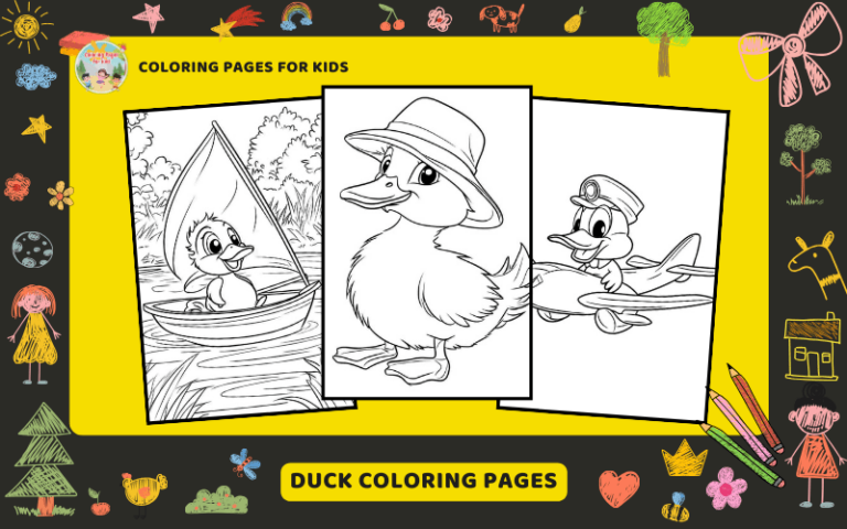 Duck Coloring Pages Featured Image Min