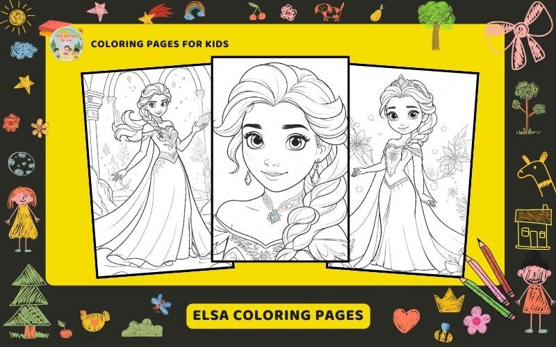 Elsa Coloring Pages Featured Image