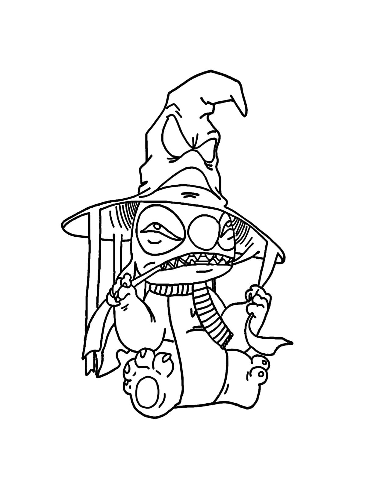 Evil Stitch Coloring Pages