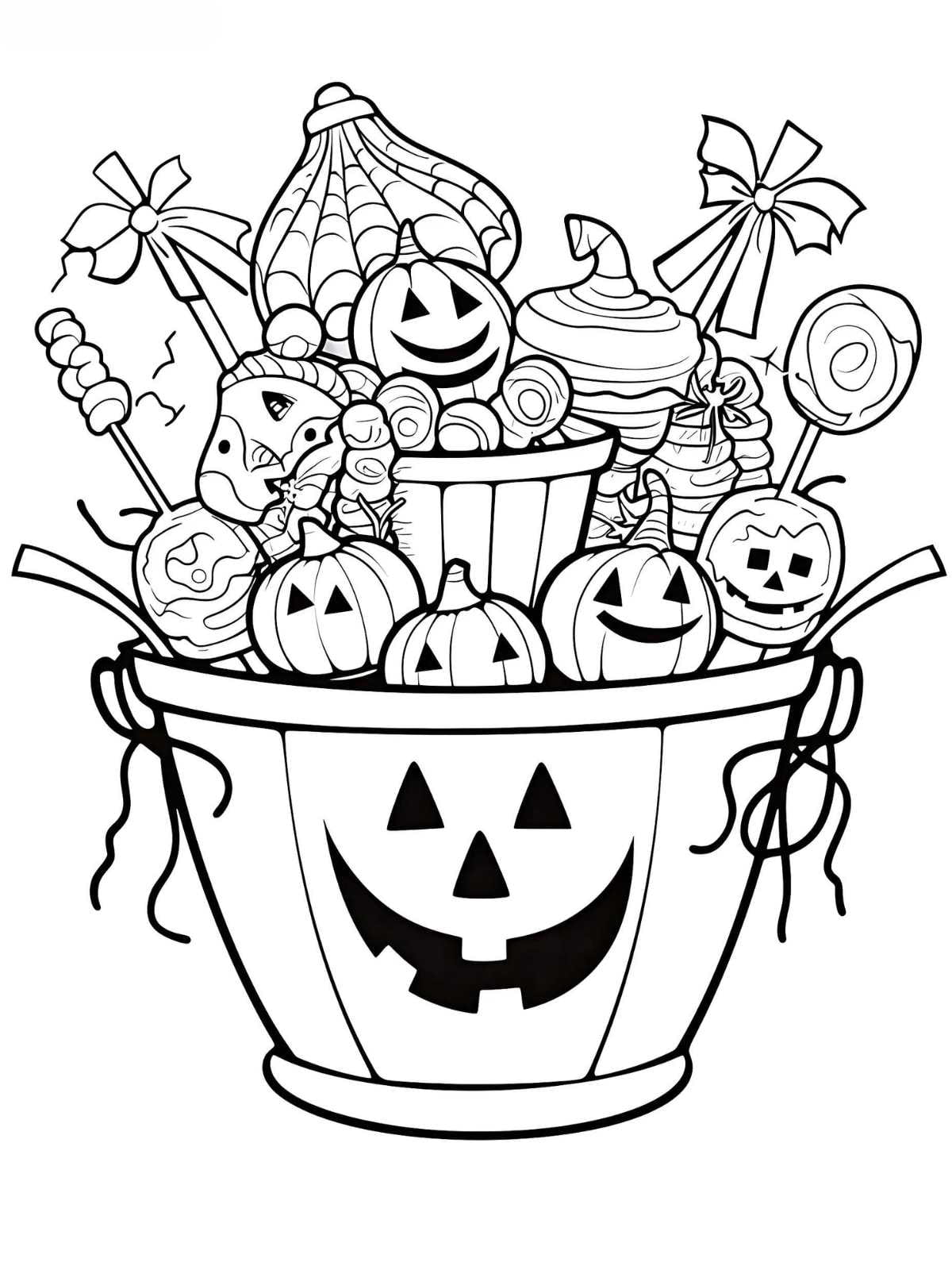 Festive Halloween Pumpkin Coloring Sheets