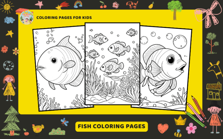 Fish Coloring Pages Featured Image