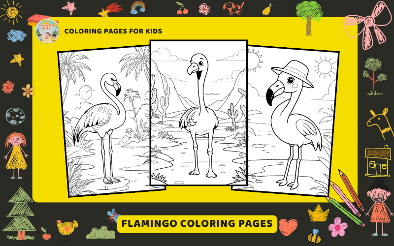 Flamingo Coloring Pages Featured Image Min