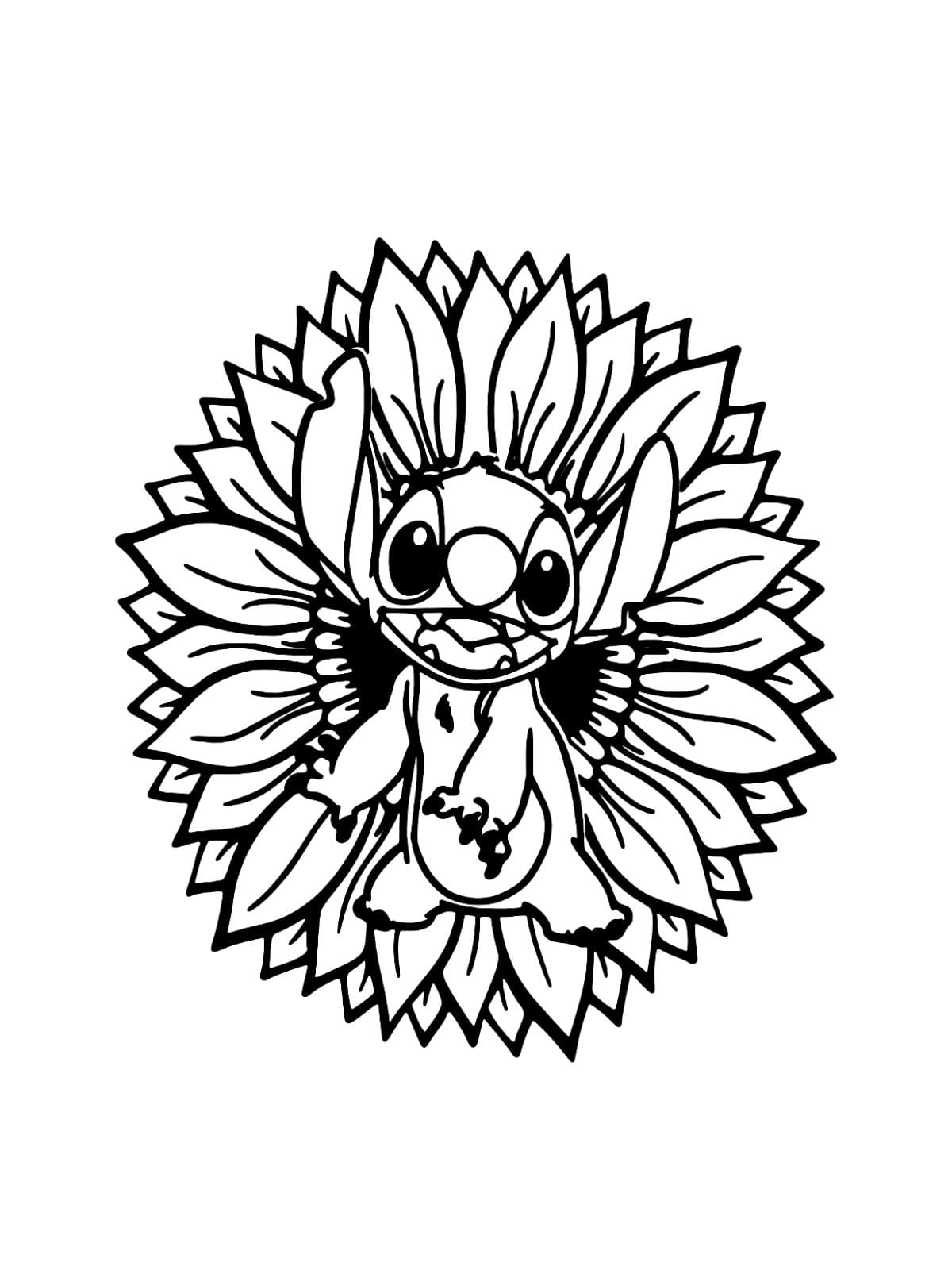 Flower Stitch Coloring Pages