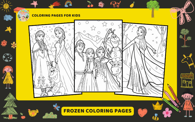 Frozen Coloring Pages Featured Image Min