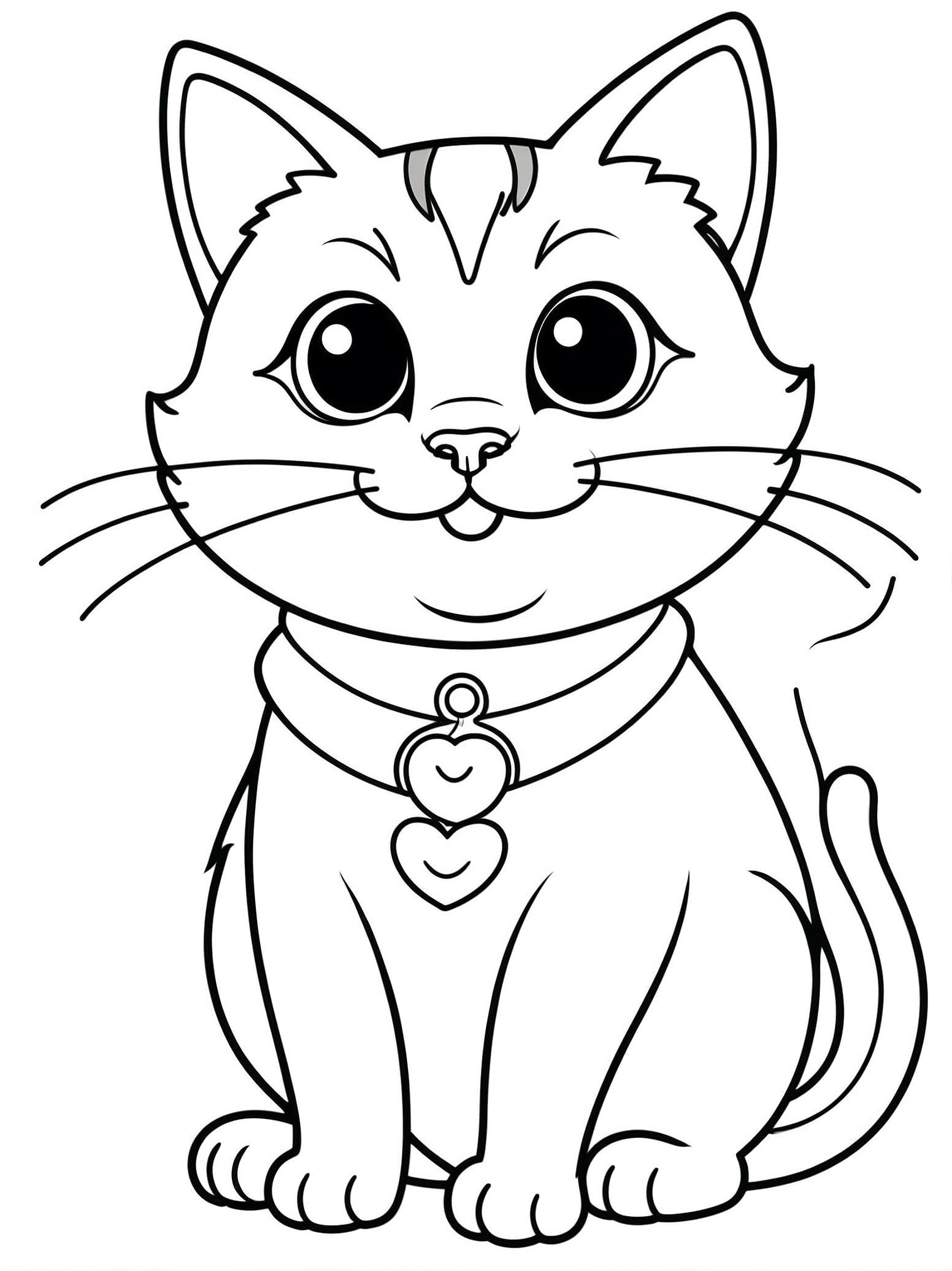 Funny Cat Coloring Pages