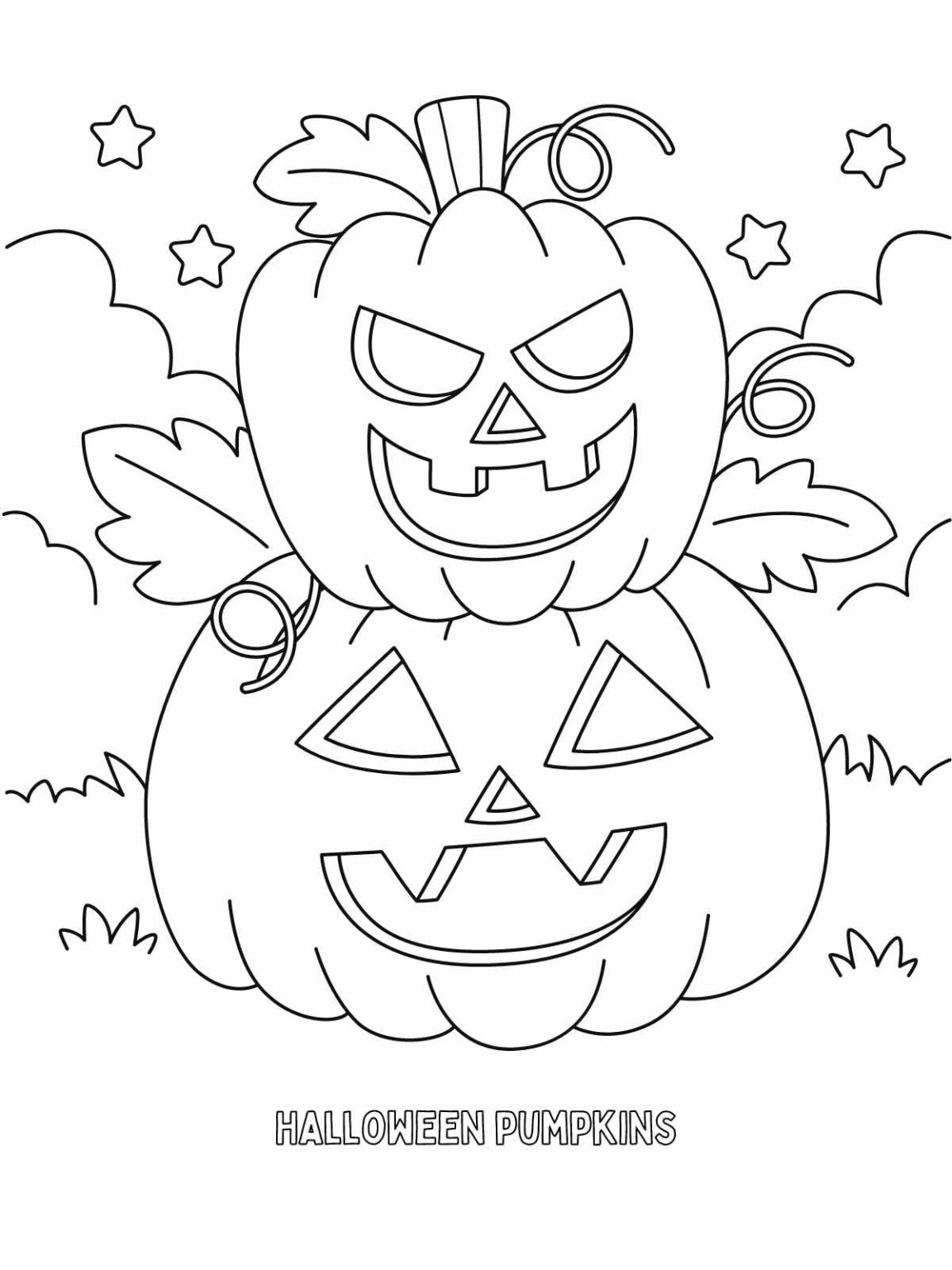 List of 70+ Free Halloween Coloring Pages For Kids 👻🎃