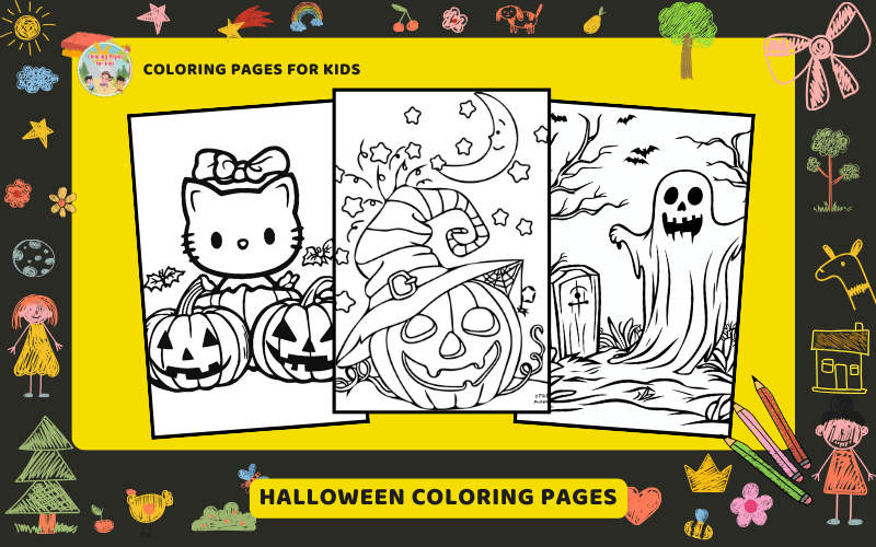 Halloween Coloring Pages Featured Image