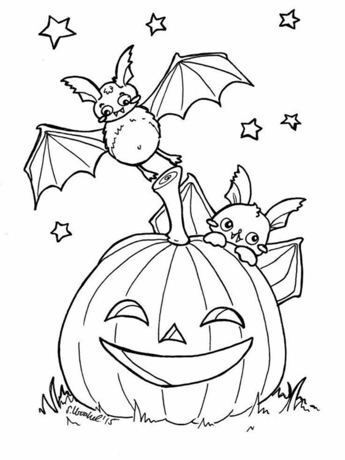 Halloween Pumpkin Carving Coloring Pages