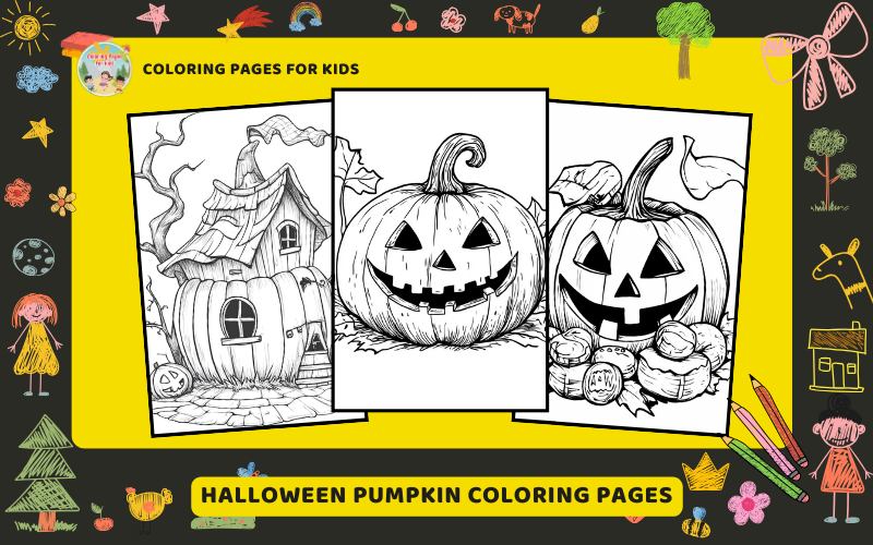 Halloween Pumpkin Coloring Pages Featured Image