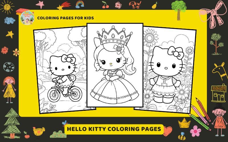 Hello Kitty Coloring Pages Featured Image