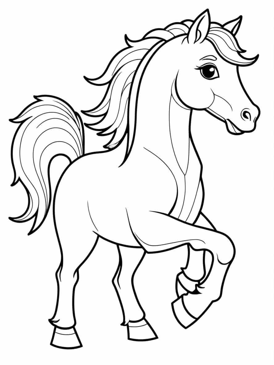 Horse Picture Coloring Pages