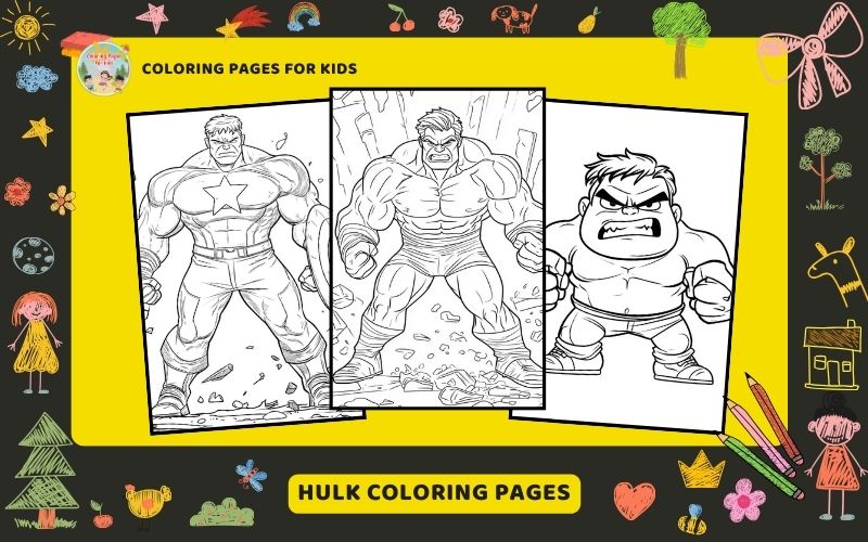 Hulk Coloring Pages Featured Image