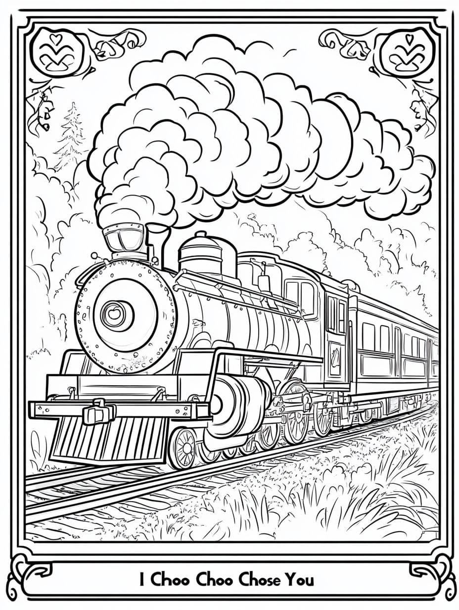 I Choo Choo Choose You Coloring Pages